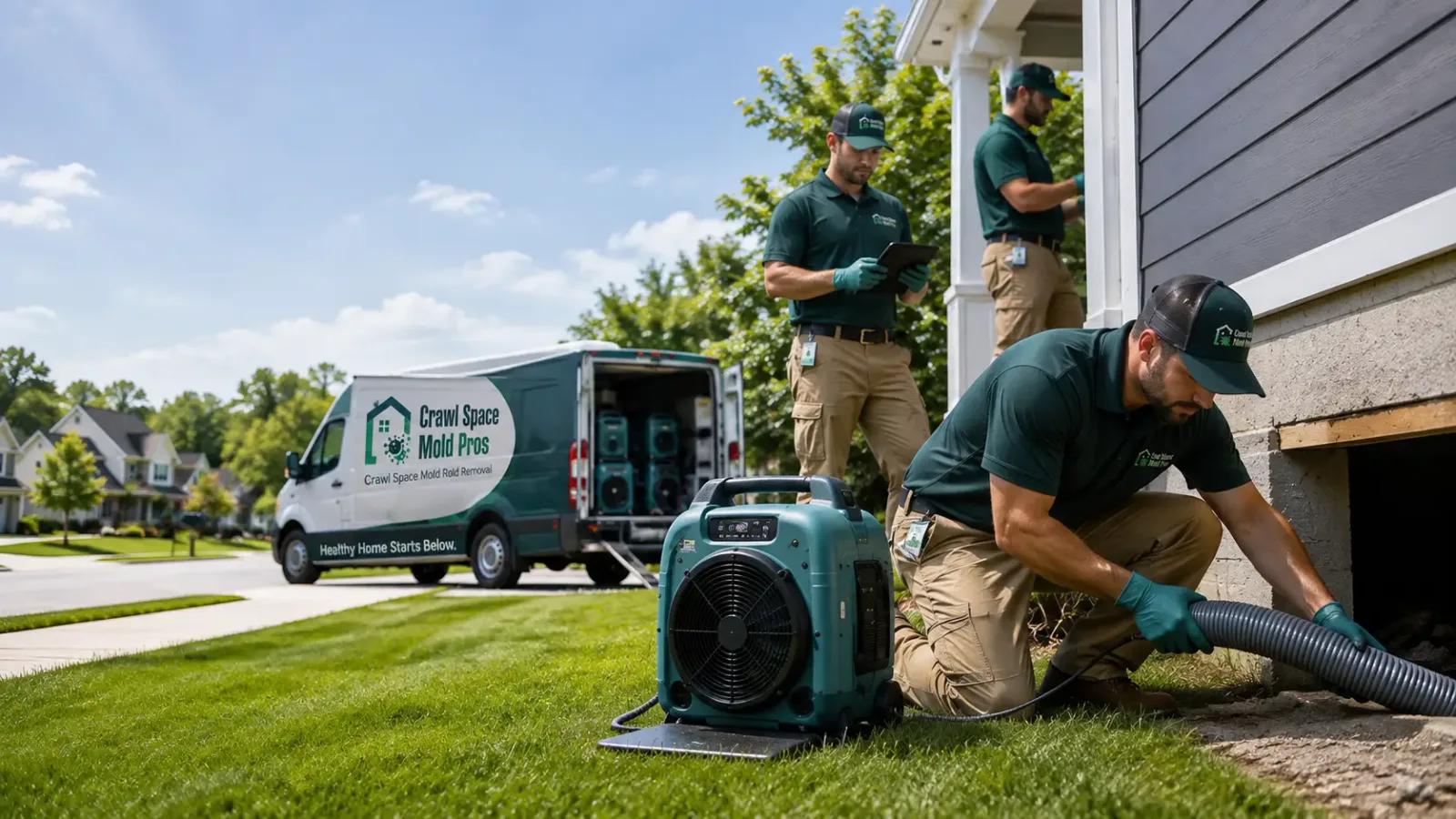 Crawl Space Mold Removal in Dow, IL
